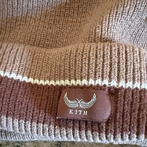 Kith Tan and Brown Knit Beanie